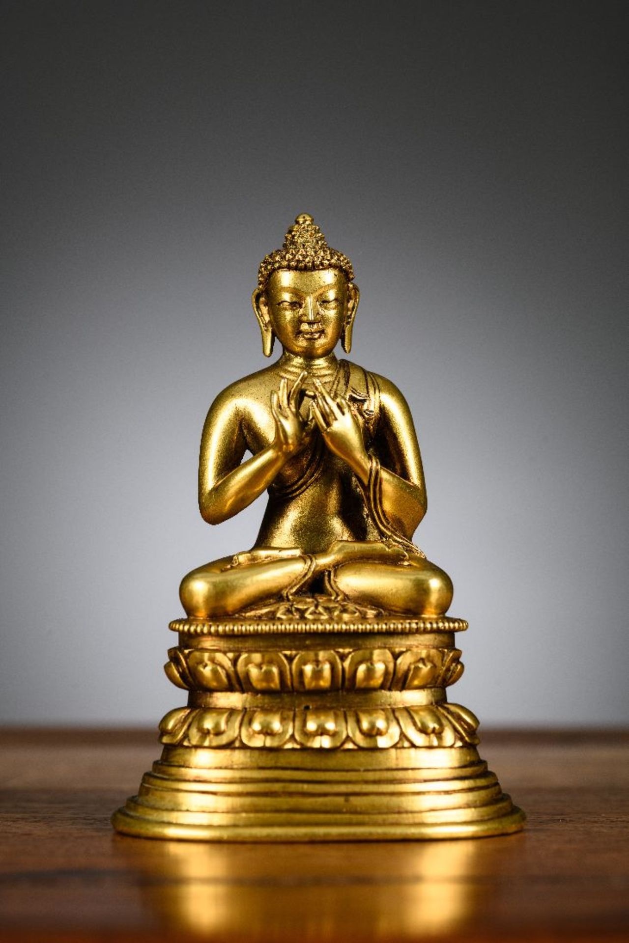 A bronze statue 'Buddha', China 18th century
