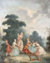 Anonymous (18th century): painting (o/c) 'romantic scene'