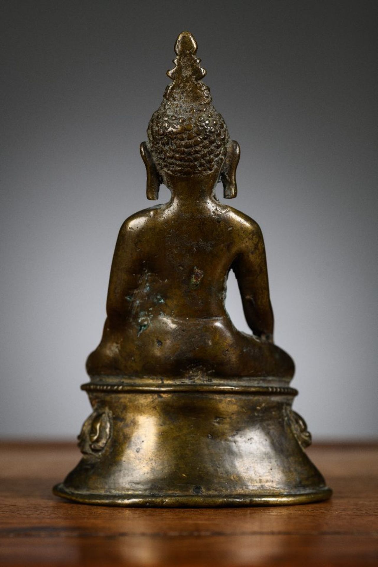 Tibetan statue in bronze 'Buddha', 13th - 14th century - Bild 3 aus 9