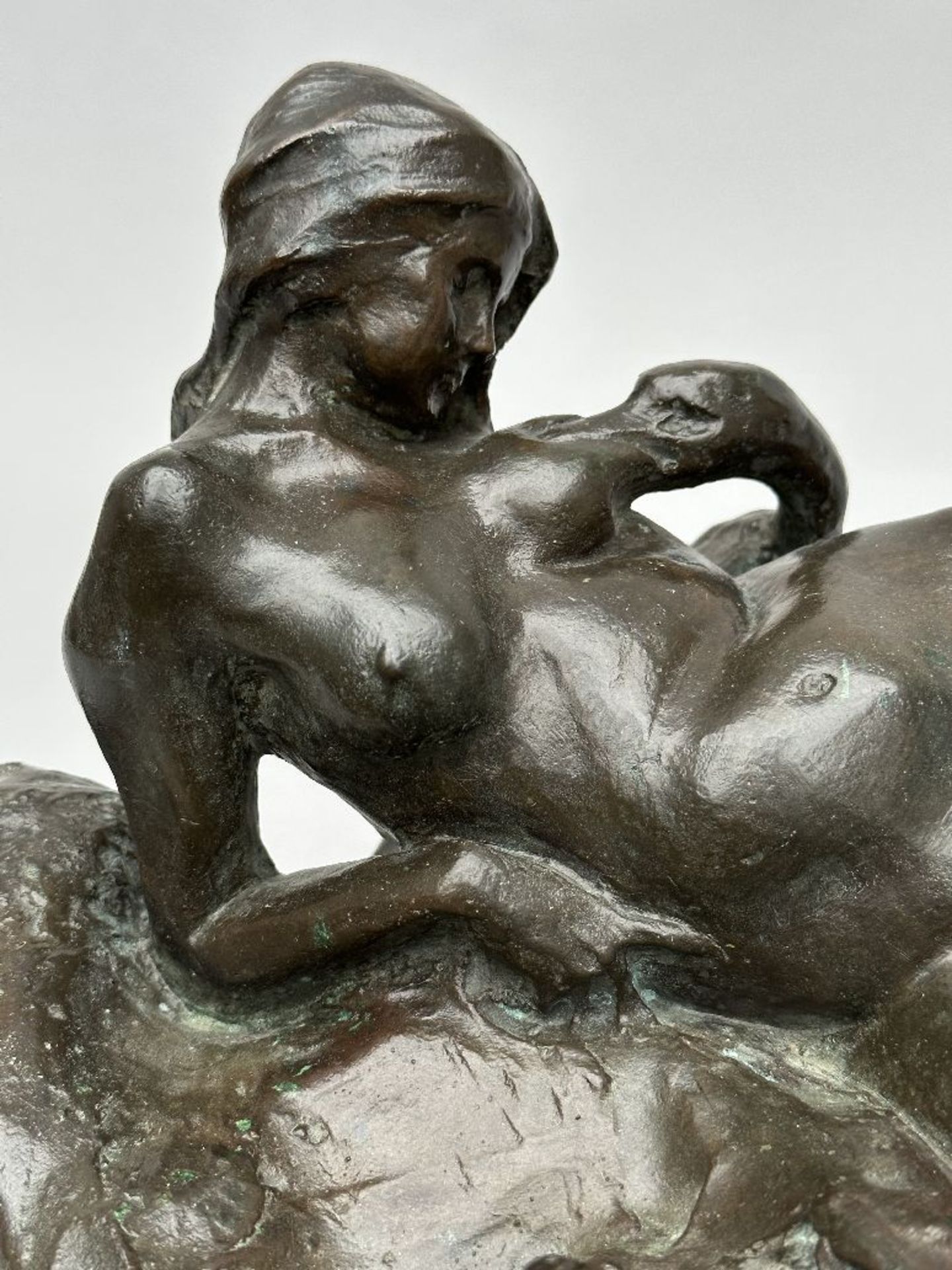 Felice Bialetti (1902): sculpture in bronze 'Leda' - Bild 4 aus 8