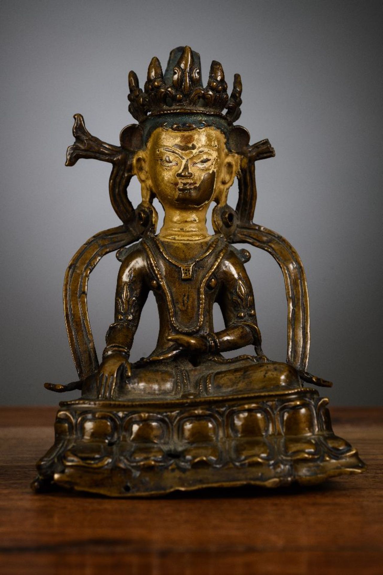 A Tibetan sculpture 'Buddha Shakyamuni', Tibet 13th century (*) - Image 2 of 9