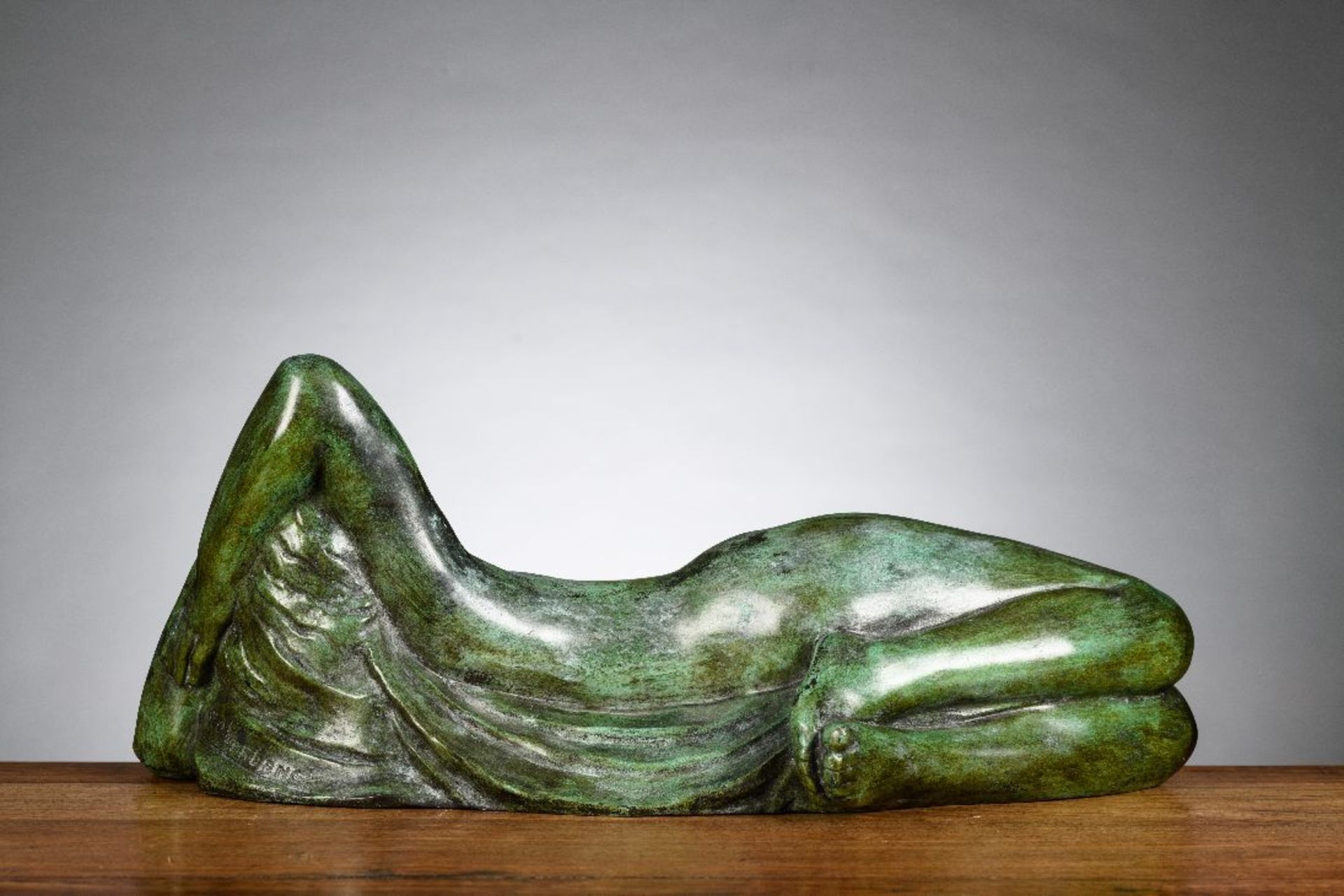 Geo Verbanck: bronze statue 'the sunbather' - Image 2 of 8