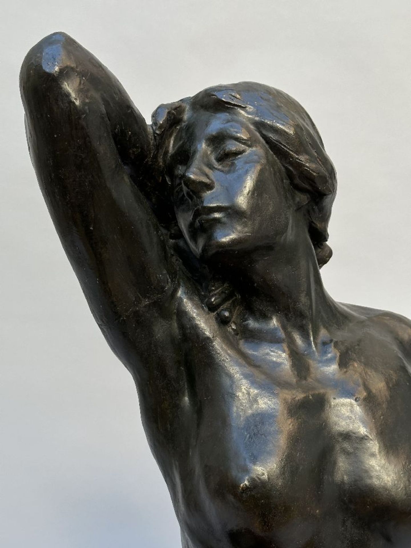 Louis Dubar: 'bathing woman' in patinated plaster - Image 2 of 6