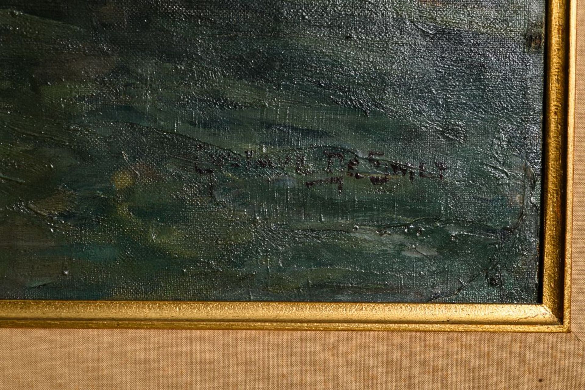 Gustave De Smet: painting (o/d) 'Vleeshuisbrug in Ghent' (*) - Image 5 of 9