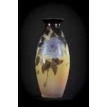 Emile Gallé: glass paste vase 'flowers'