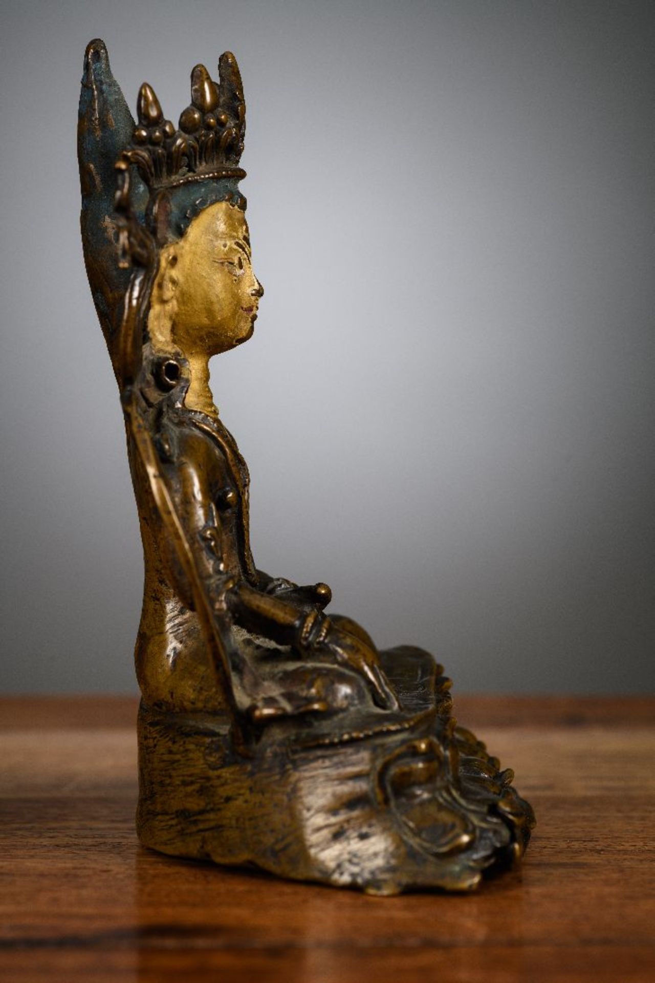 A Tibetan sculpture 'Buddha Shakyamuni', Tibet 13th century (*) - Image 3 of 9