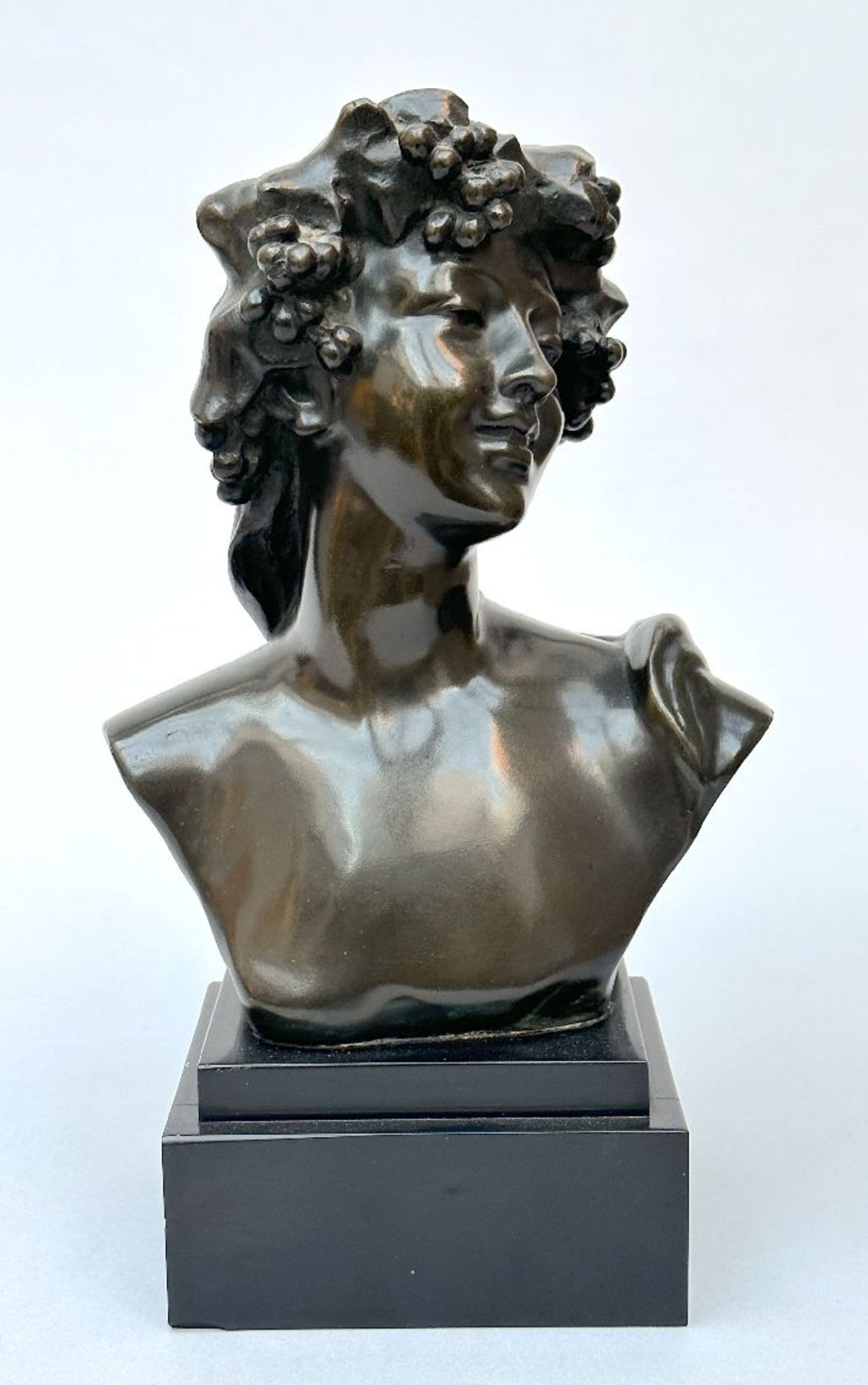 Jef Lambeaux: bronze bust 'bacchant'
