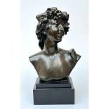 Jef Lambeaux: bronze bust 'bacchant'