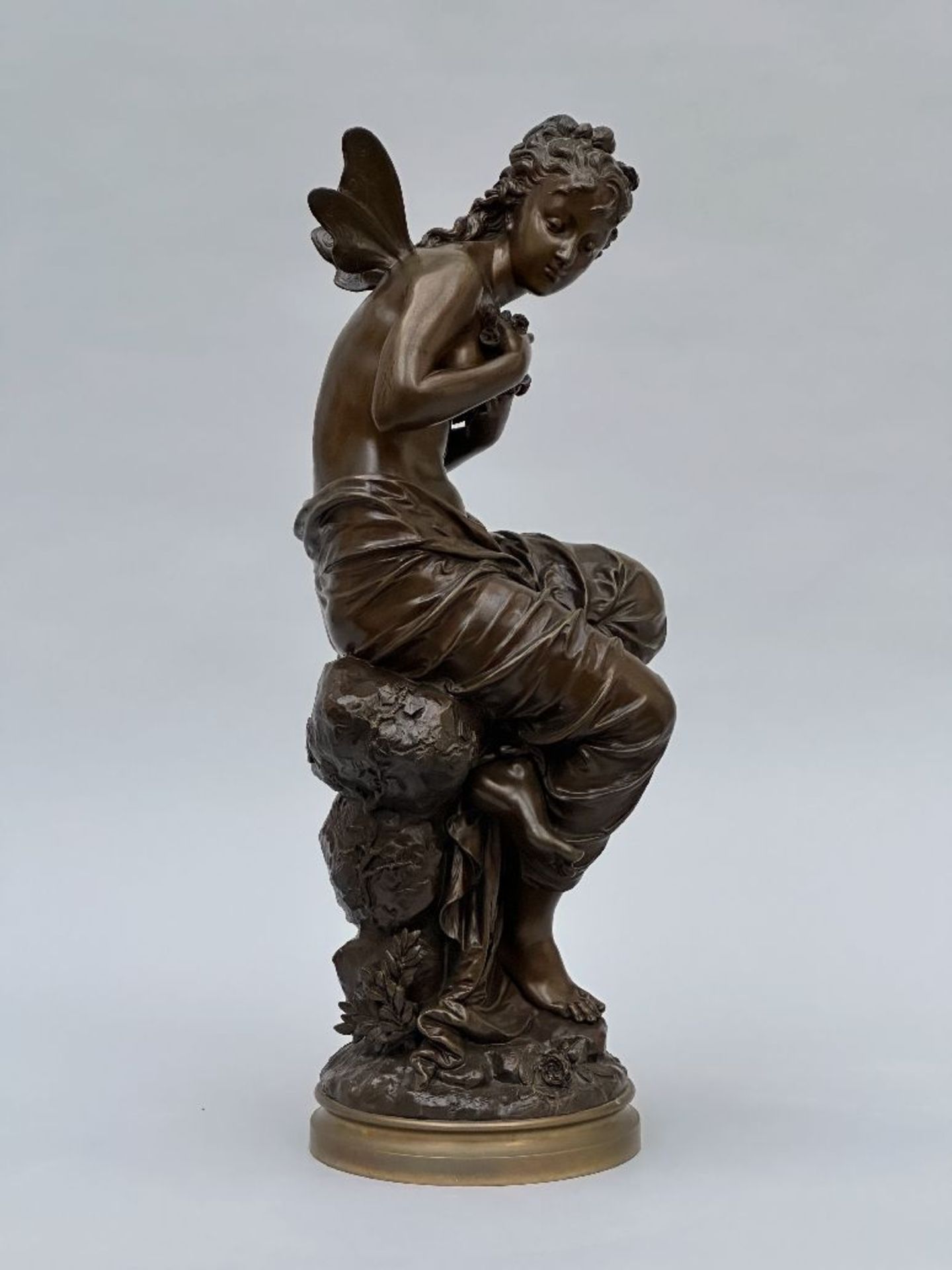 Eutrope Bouret: bronze statue 'nymph' - Bild 2 aus 5
