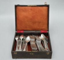 Part of a silver cutlery set in Louis XVI style
