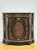 Napoleon III one-door cabinet with Boulle inlaywork