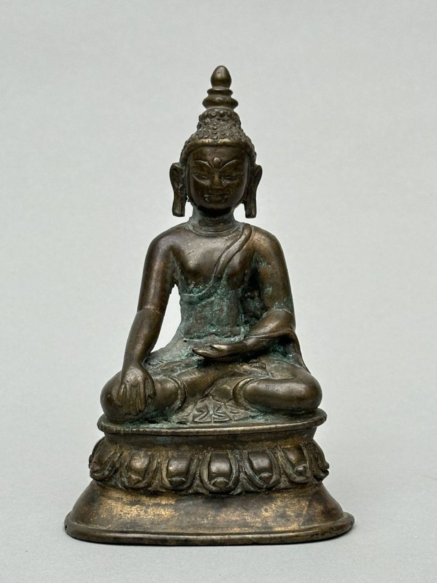 Tibetan statue in bronze 'Buddha', 13th - 14th century - Image 6 of 9