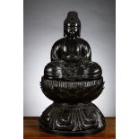 Japanese seated Buddha in bronze, circa 1900 (*)