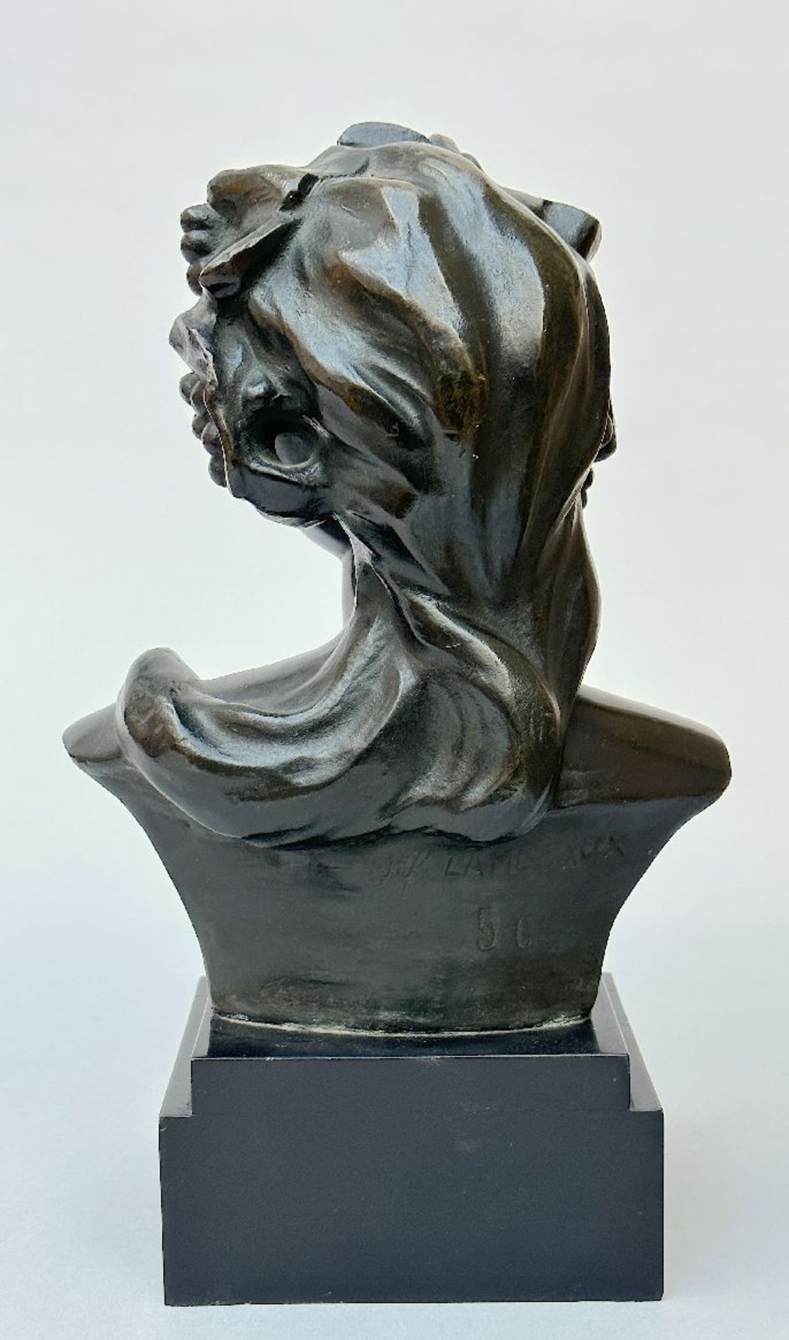 Jef Lambeaux: bronze bust 'bacchant' - Image 2 of 5