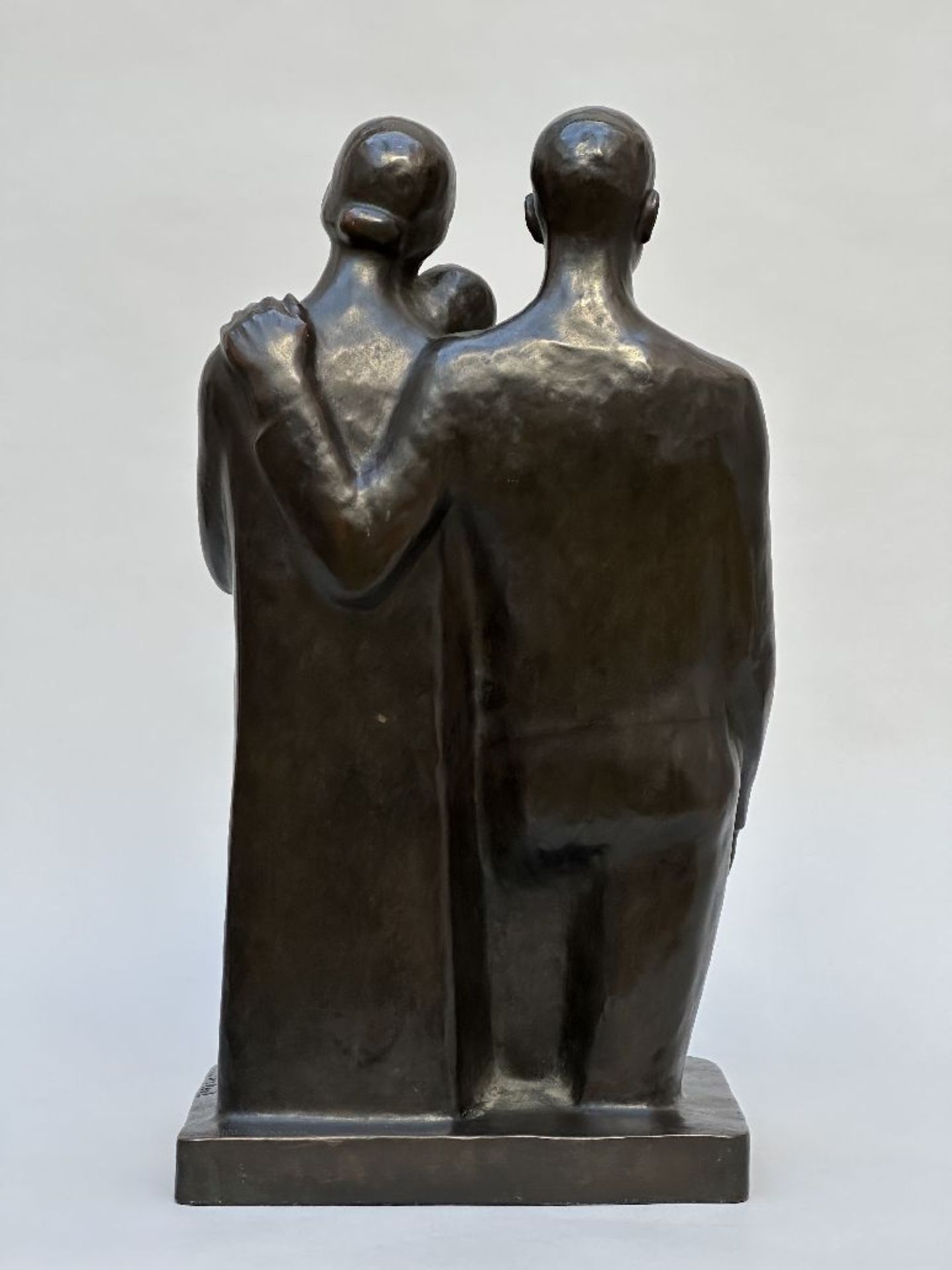 Léon Sarteel: bronze statue 'the family' - Bild 5 aus 9