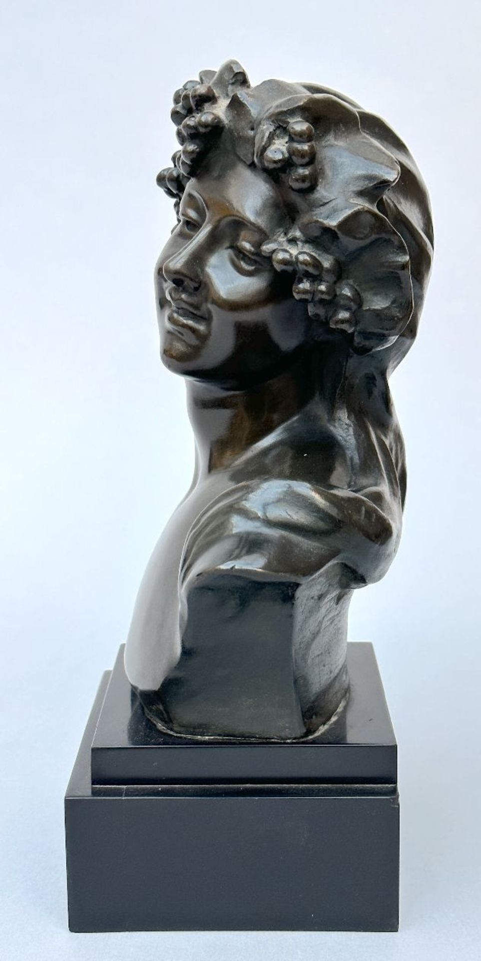 Jef Lambeaux: bronze bust 'bacchant' - Image 3 of 5