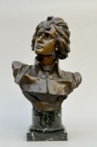 Luca Madrassi: bust in bronze 'Napoleon Bonaparte'