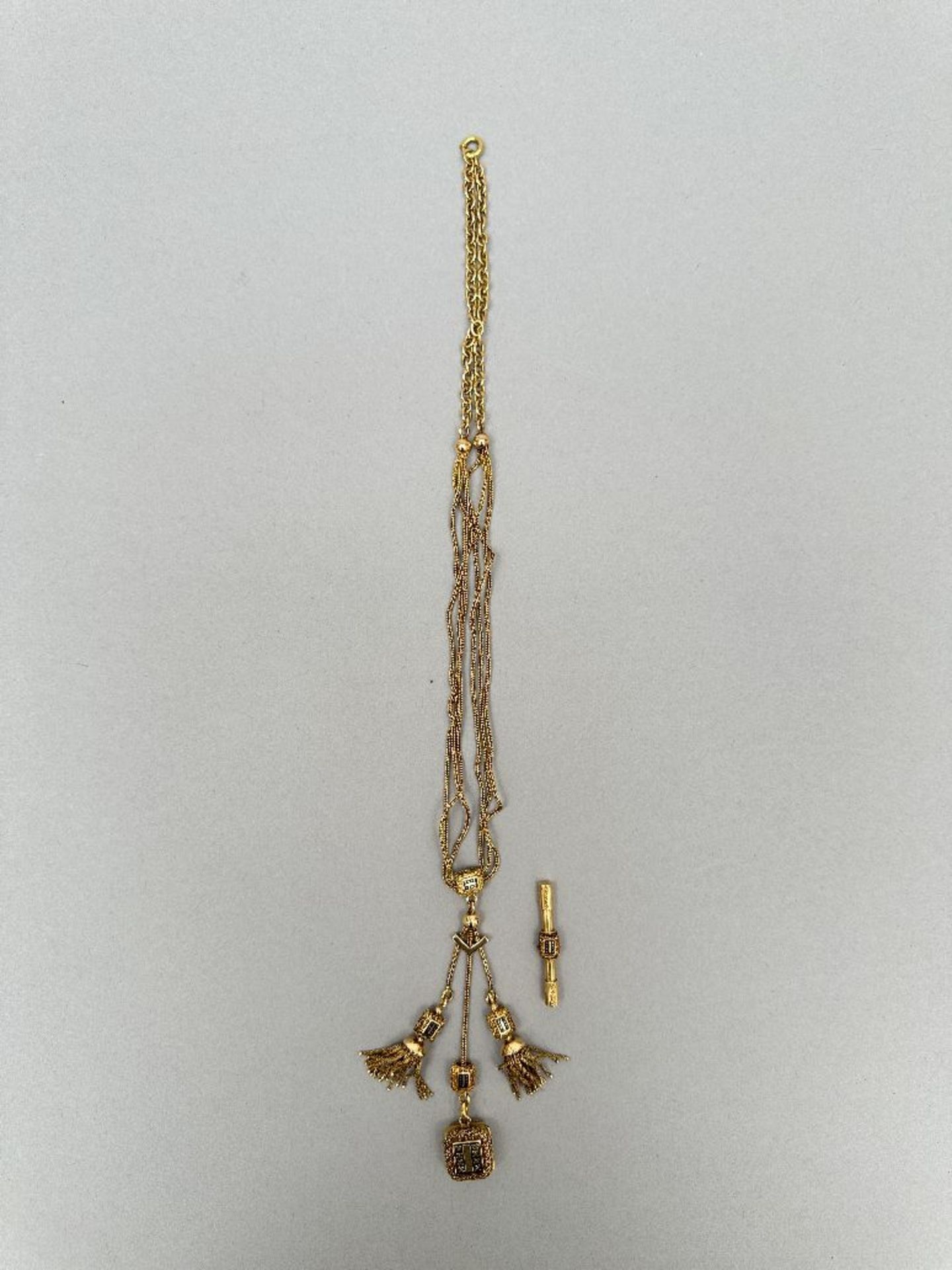 Napoleon III pendant in yellow gold (*) - Image 3 of 4