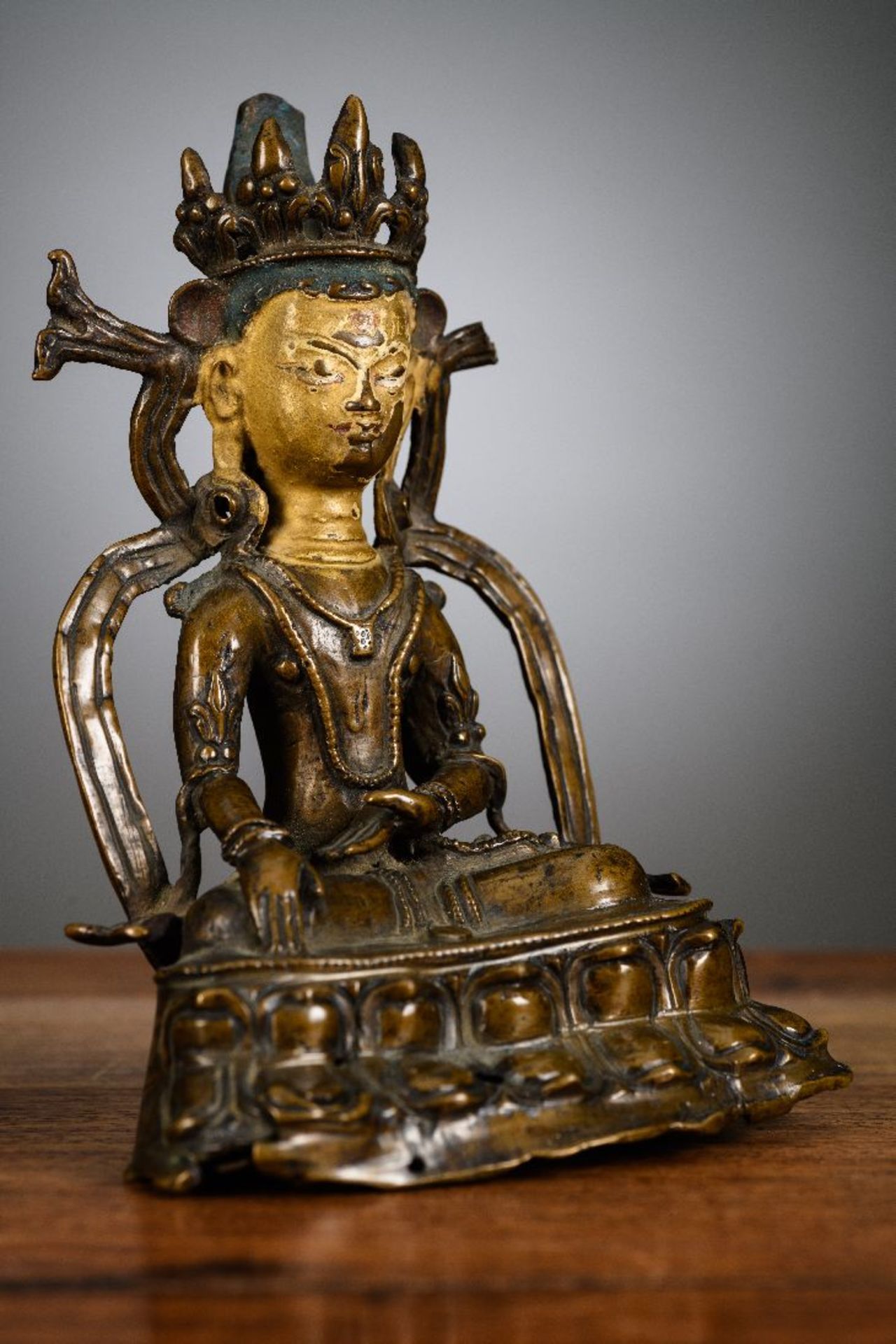 A Tibetan sculpture 'Buddha Shakyamuni', Tibet 13th century (*)