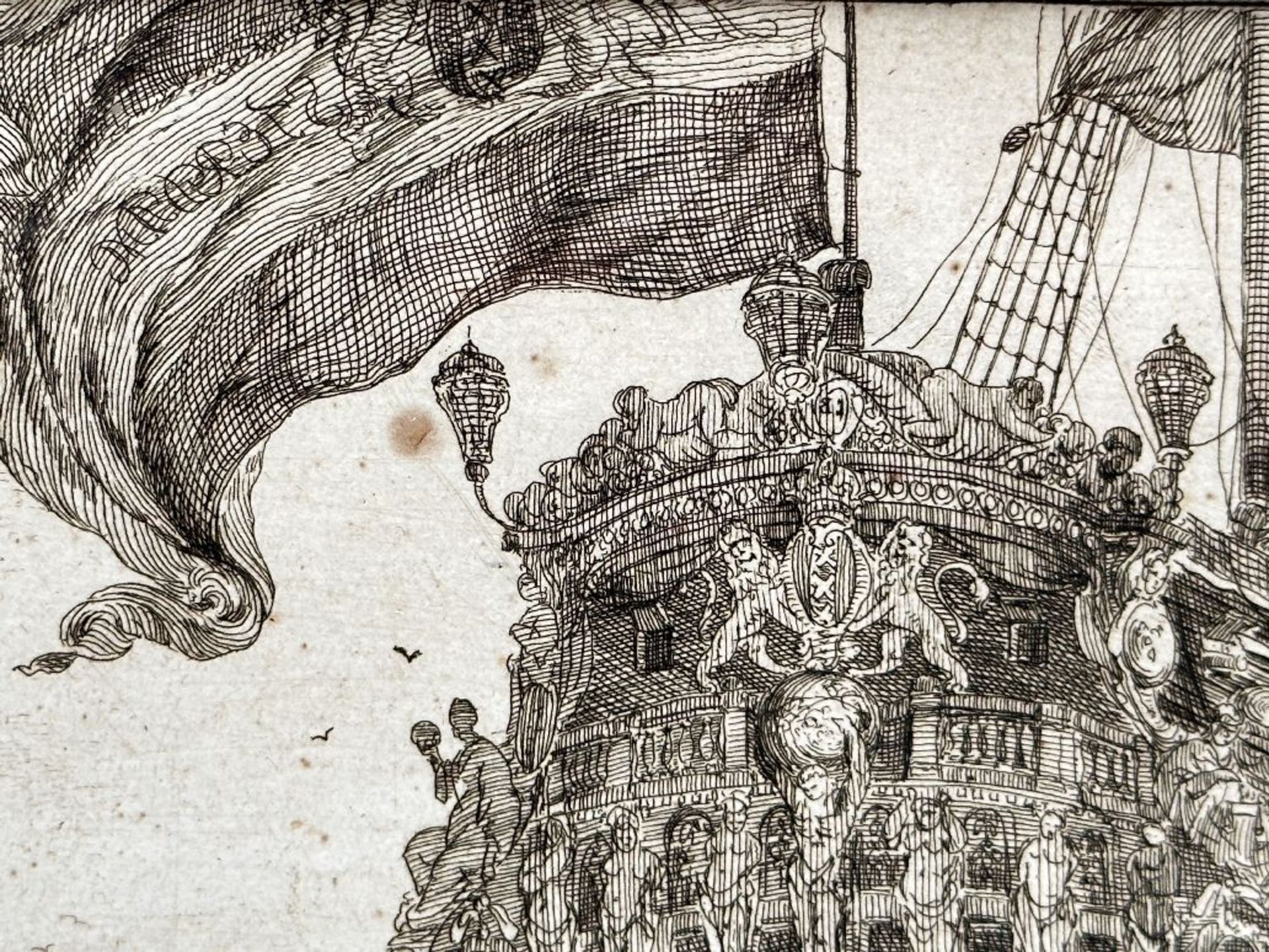 Ludolf Bakhuizen: series of 4 engravings 'harbor and maritime scenes' - Bild 6 aus 6
