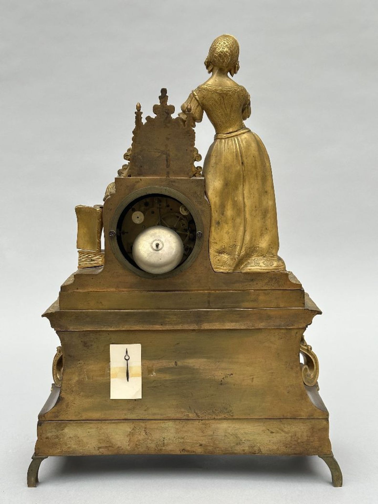 Louis-Philippe clock in gilded bronze 'élégant lady' - Bild 4 aus 6