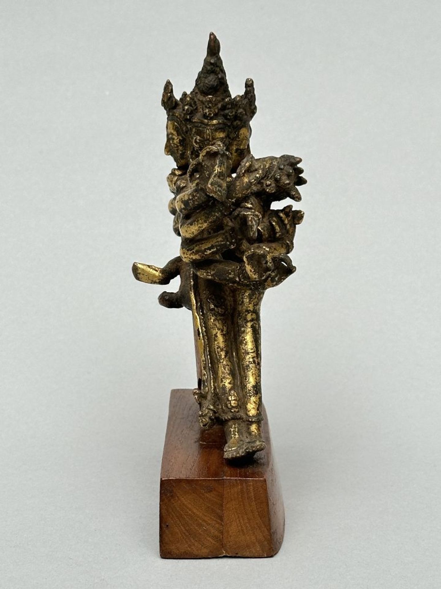 Nepalese statue in gilt bronze 'Chakrasamvara', 17th century - Image 9 of 9