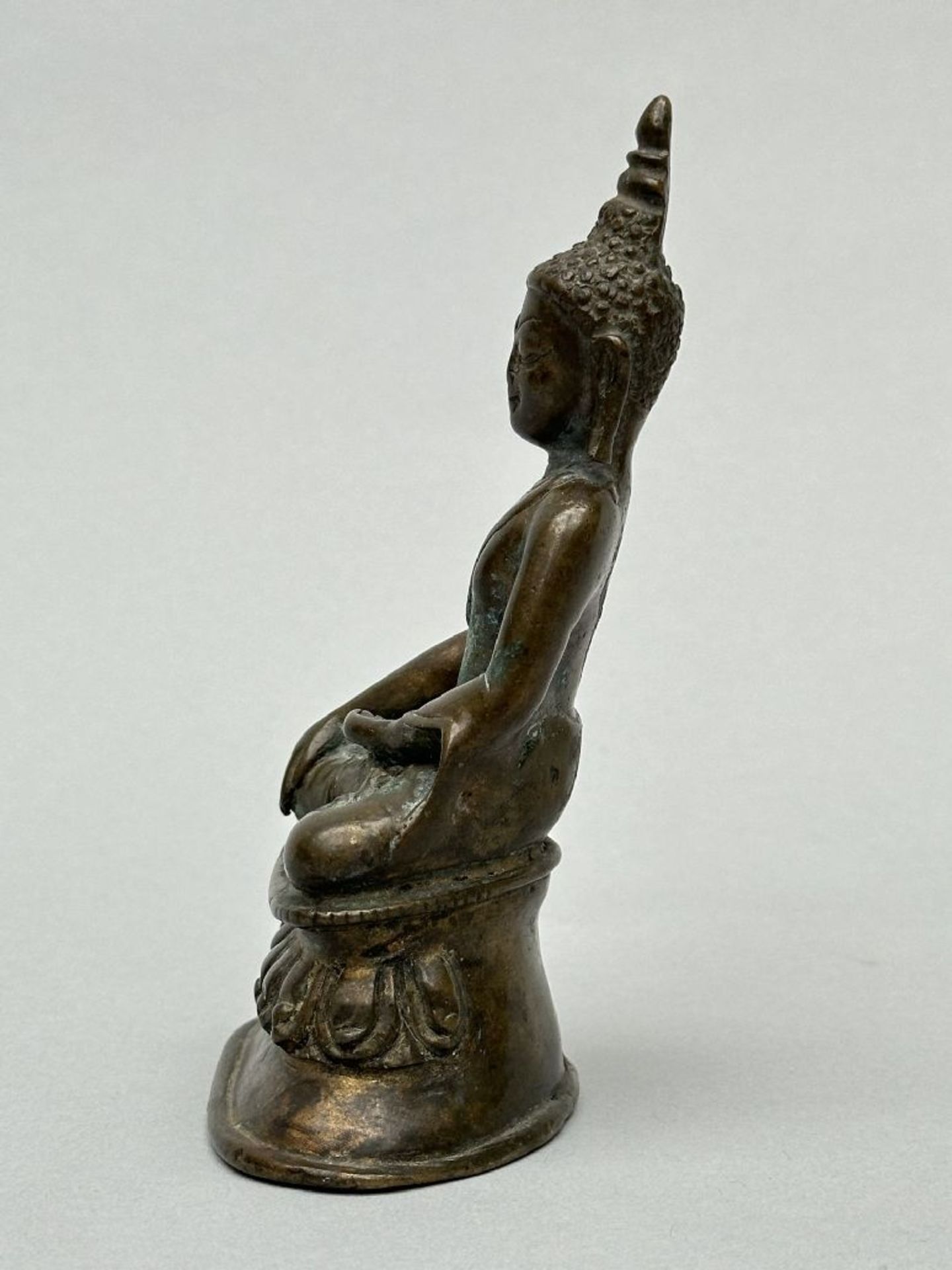 Tibetan statue in bronze 'Buddha', 13th - 14th century - Image 7 of 9