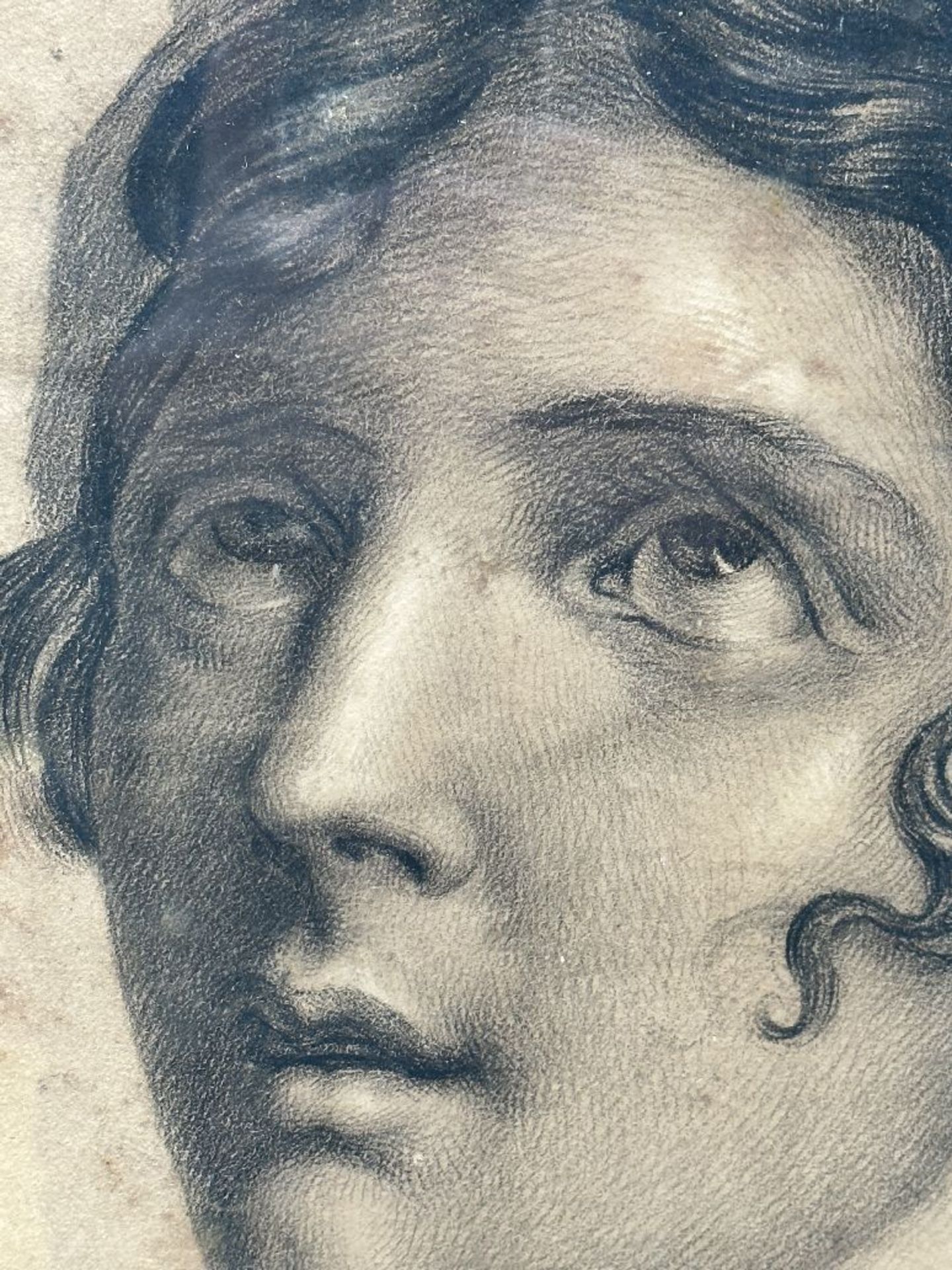 Anonymous (19th century): drawing after a painting by François Gérard 'Corinne' (*) - Image 3 of 7