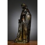 Anonymous (illegible signature ed. 3/12): bronze statue 'Mother and child'