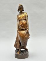 Frederick Goldscheider: terracotta sculpture 'lady with jug'