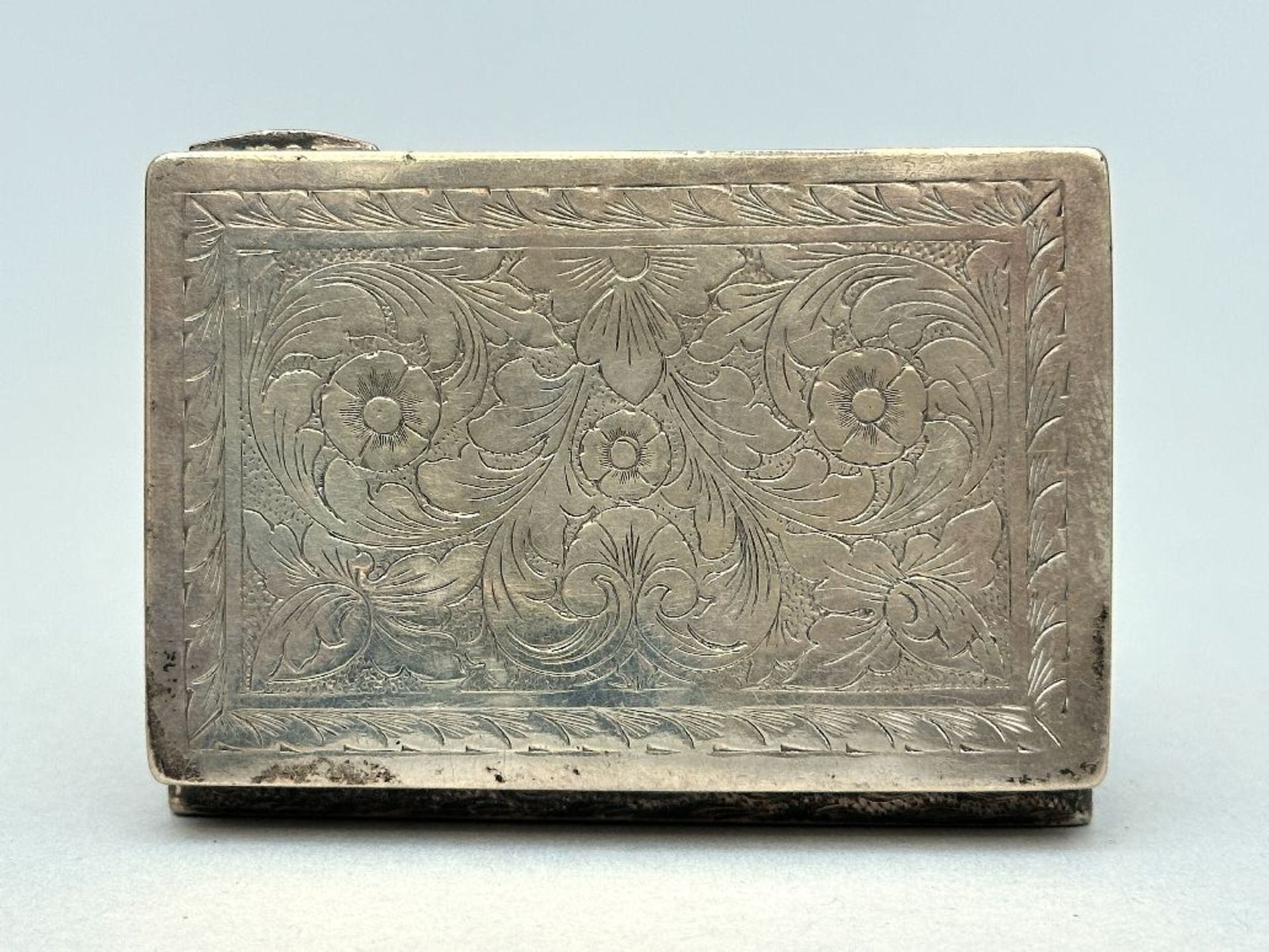 Silver box with painted lapis lazuli 'Susanna and the elders' - Image 5 of 5