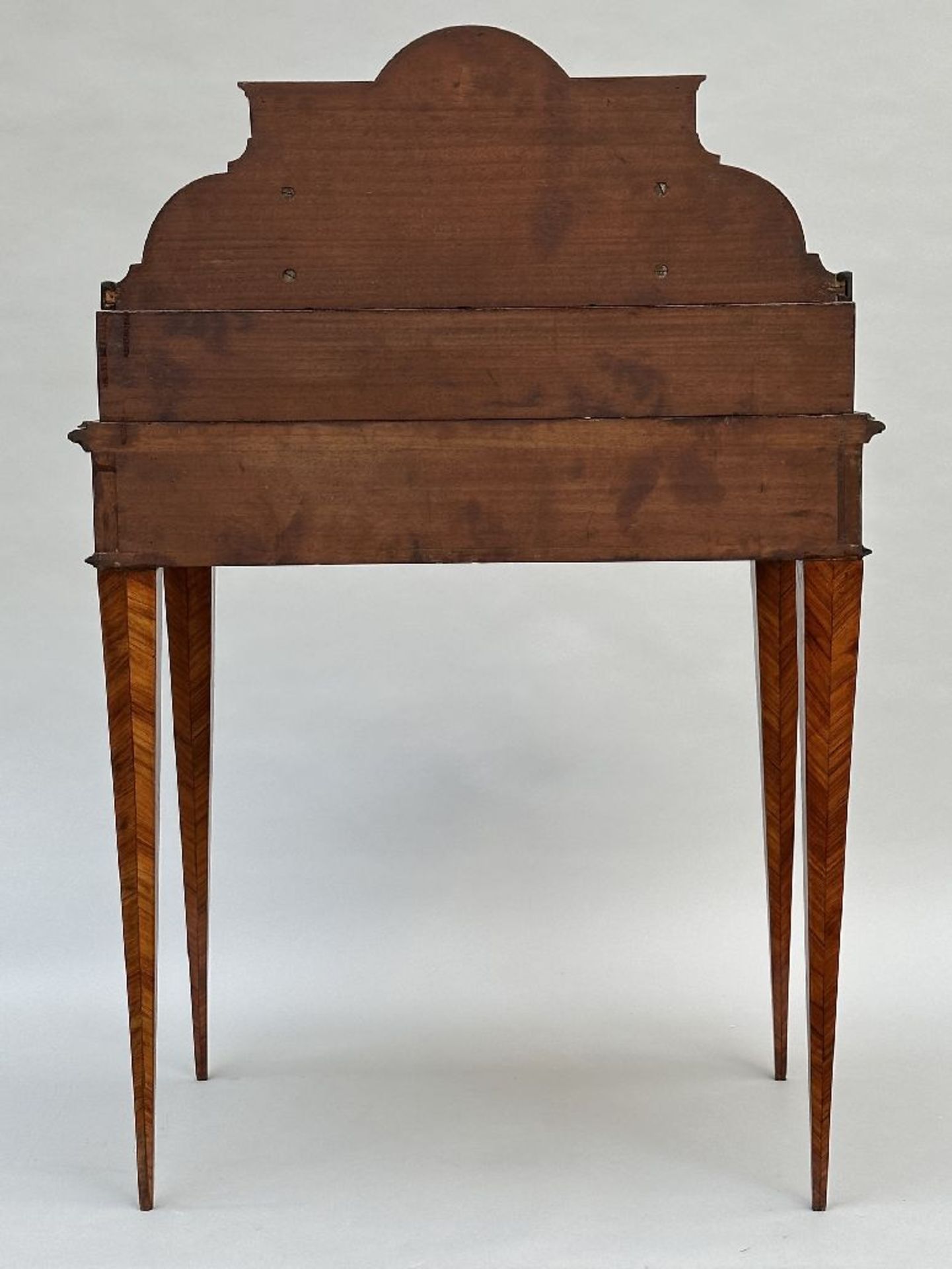 A Louis XVI style desk with inlaywork, 19th century - Image 4 of 5