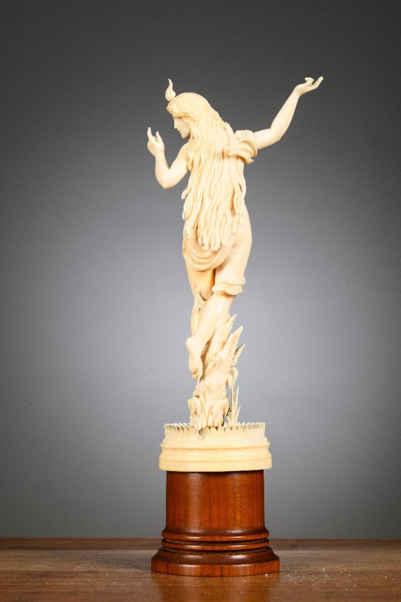 Art Nouveau sculpture 'Nymph bathing among the reeds' - Image 2 of 6