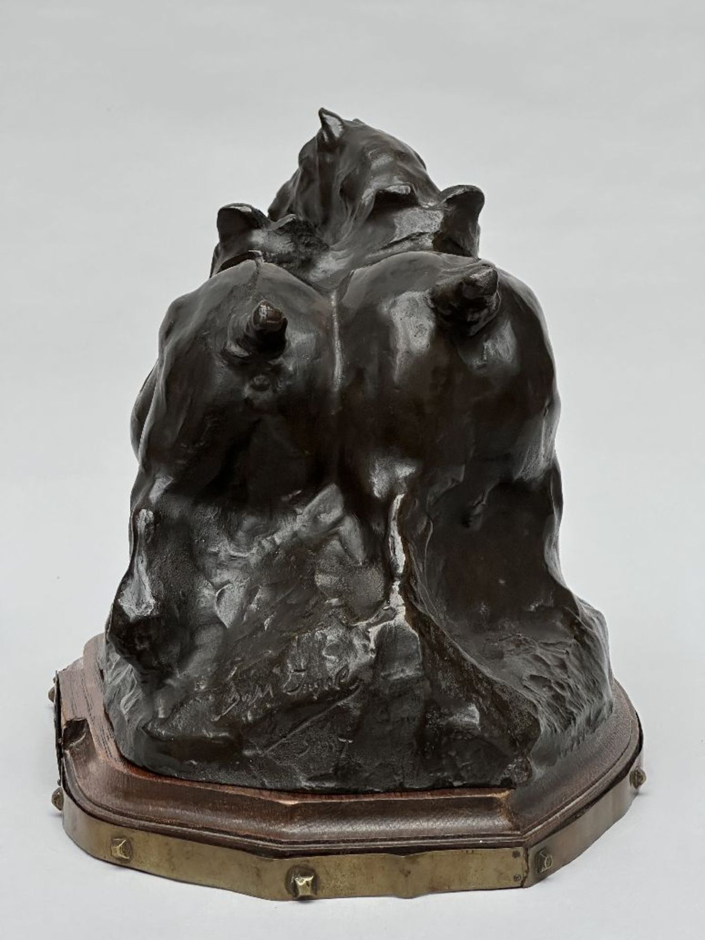 Domien Ingels: sculpture in bronze 'draft horses' (foundry Vindevogel) - Image 6 of 9