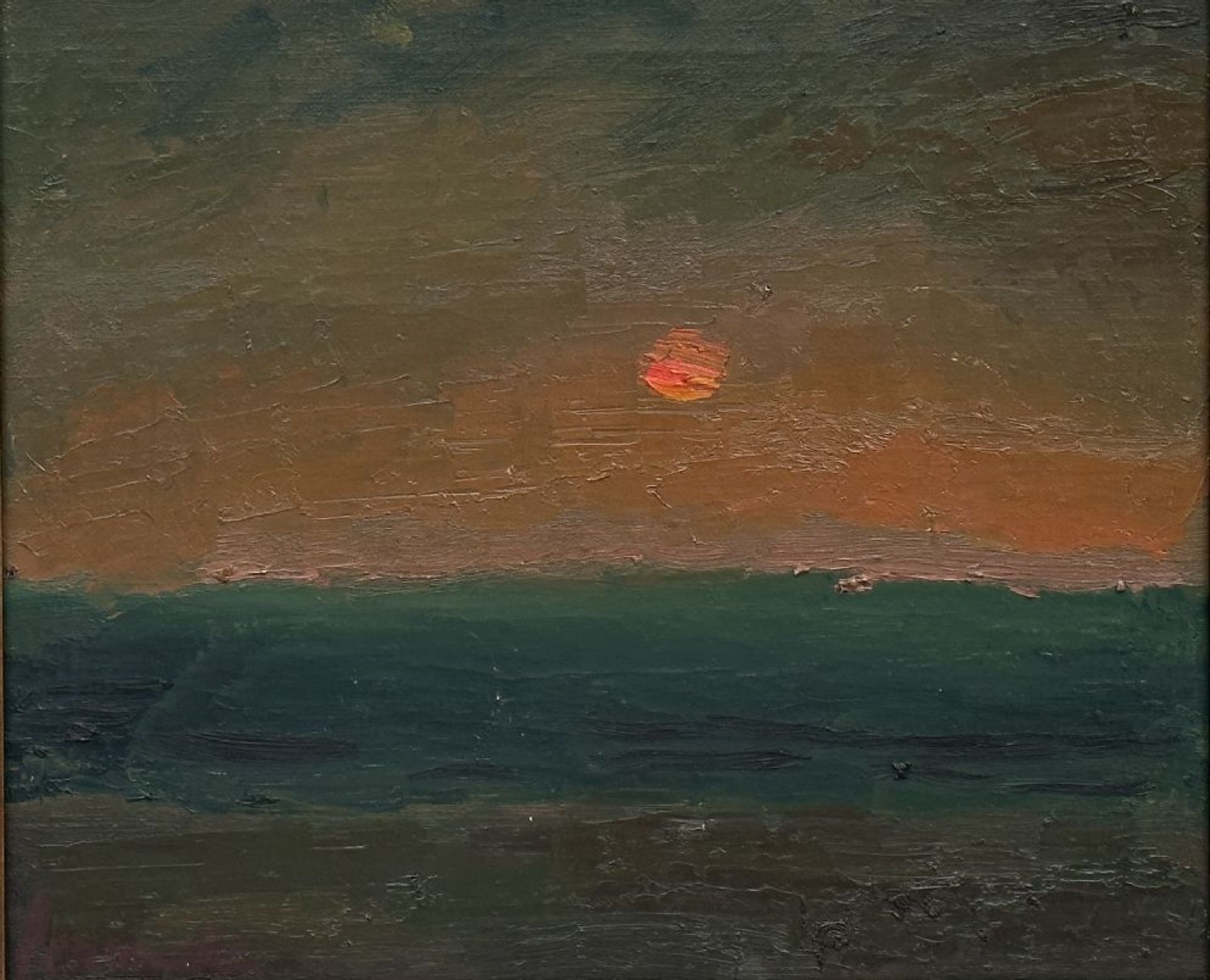 Constant Permeke: painting (o/c) 'sunset'
