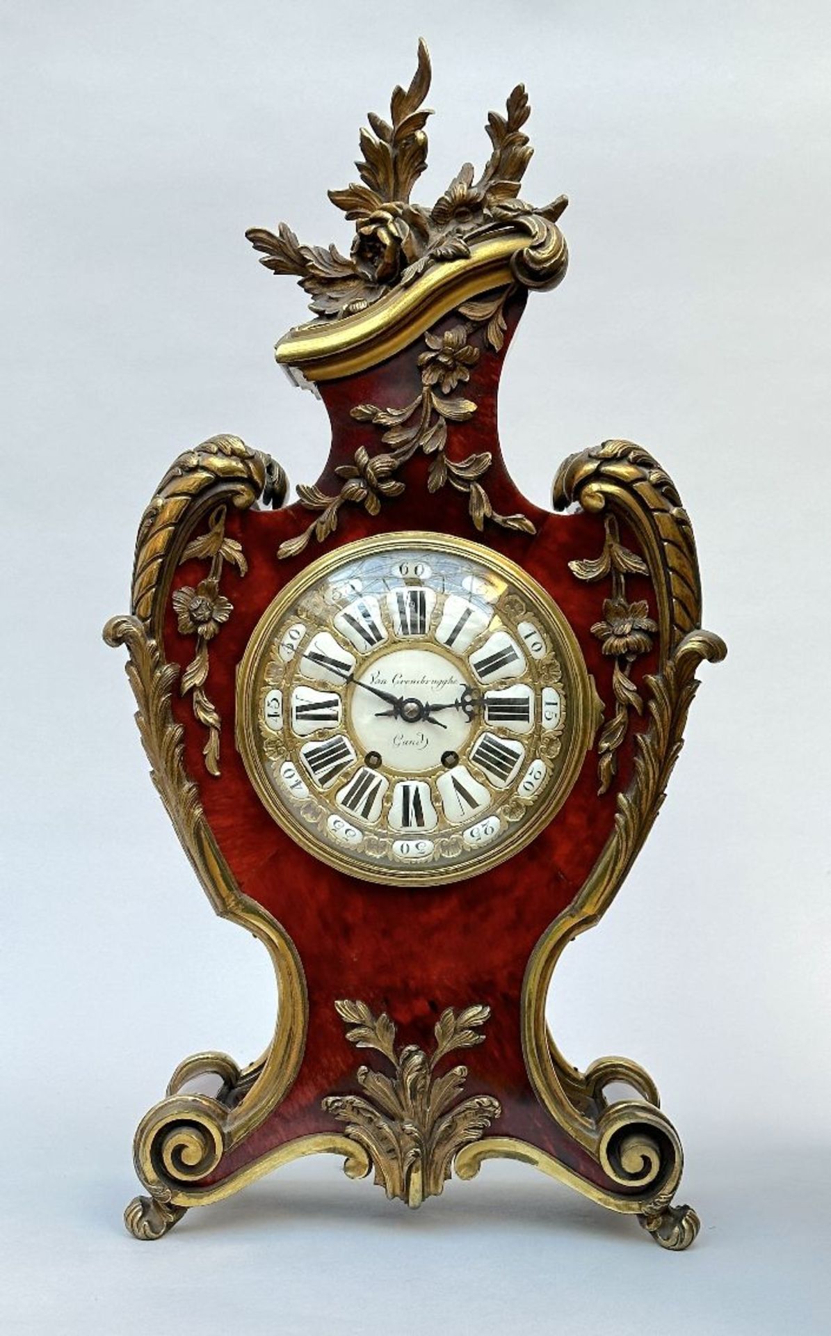 Van Crombrugghe: cartel clock in Louis XVI style, 19th century