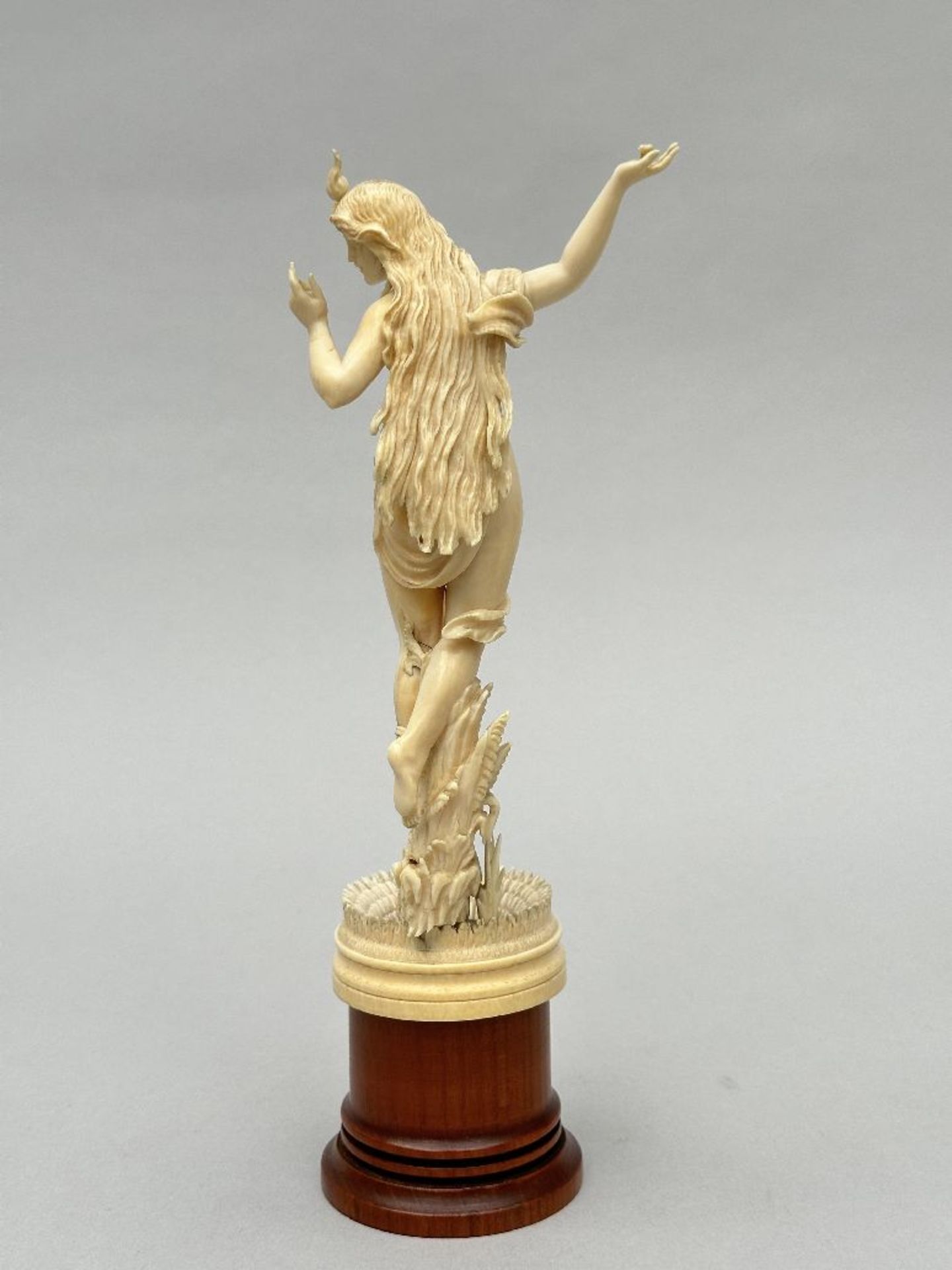 Art Nouveau sculpture 'Nymph bathing among the reeds' - Image 5 of 6