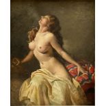 Miklós Mihalovits: painting (o/c) 'female nude' (*)