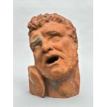 G. de Smet: terracotta statue 'head of a man'