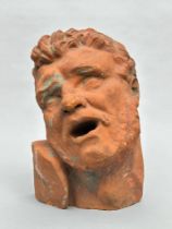 G. de Smet: terracotta statue 'head of a man'