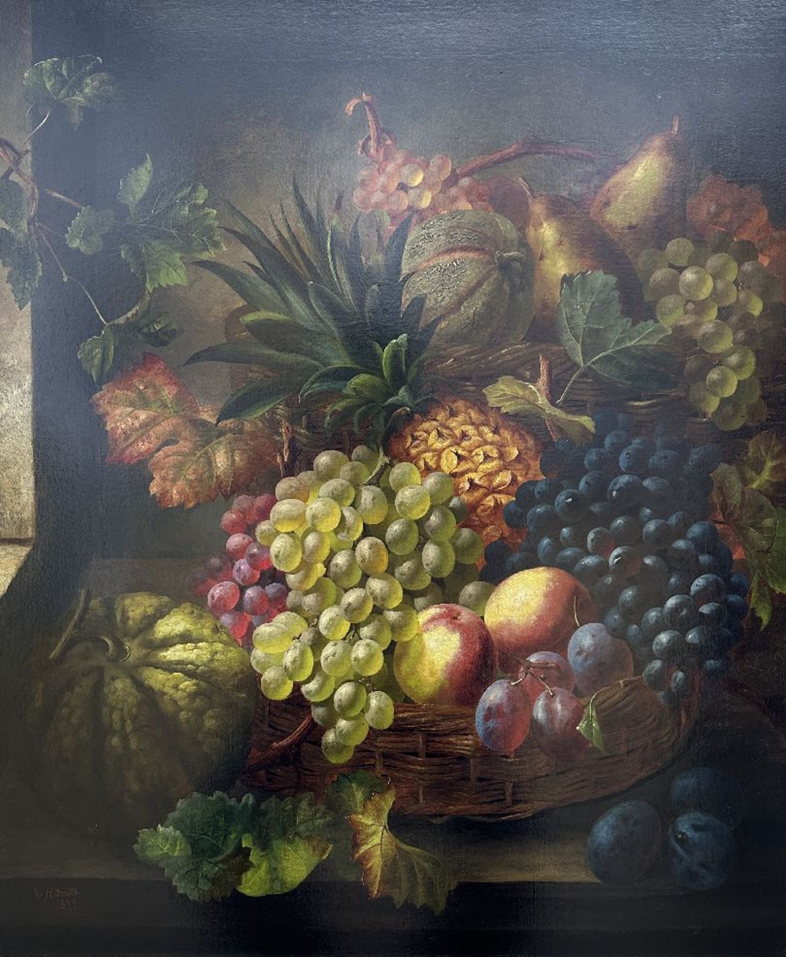 William Harding Smith (1892): painting (o/c) 'still life with fruit'