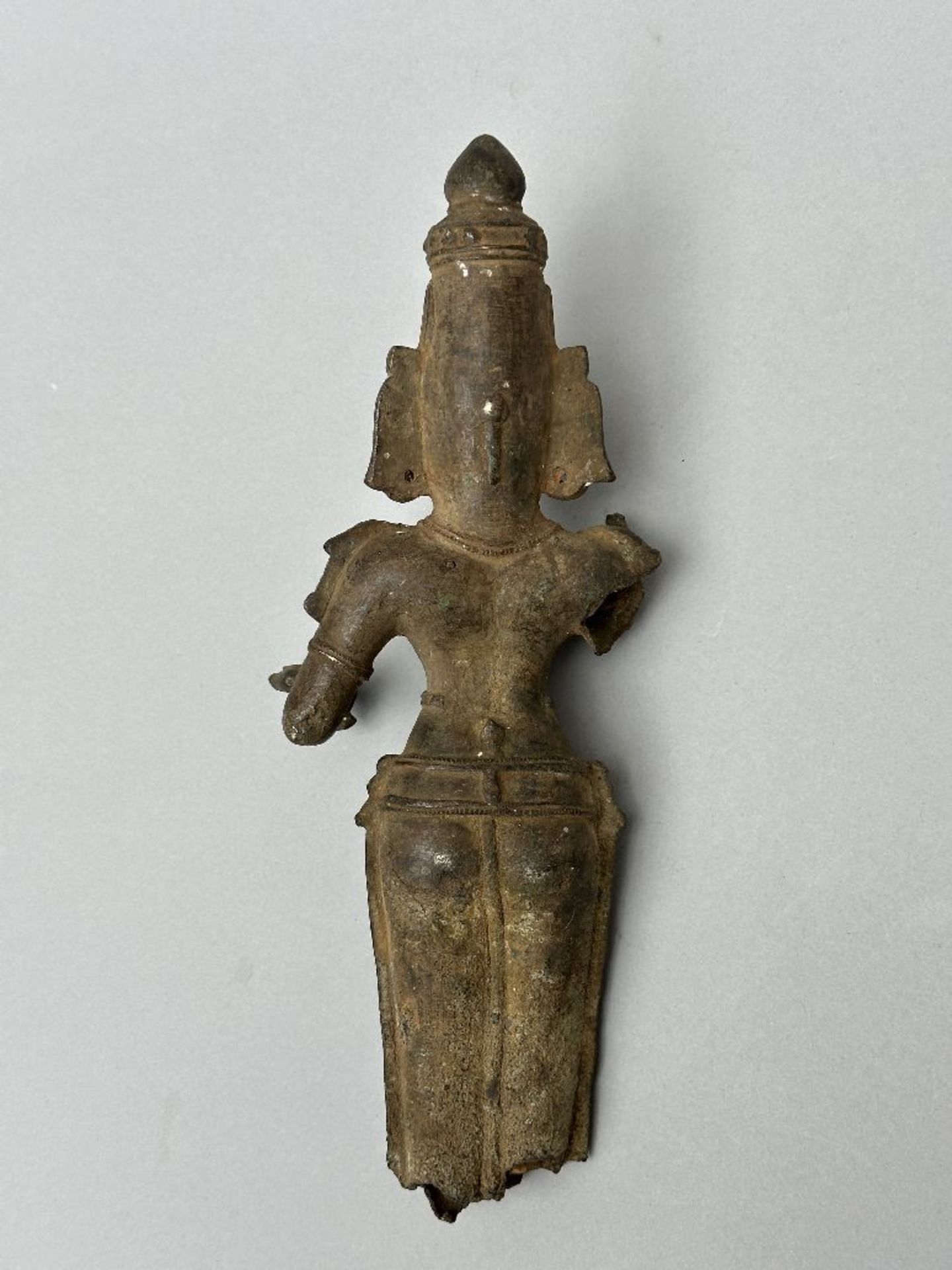 Fragment of a bronze statue, India - Image 9 of 9
