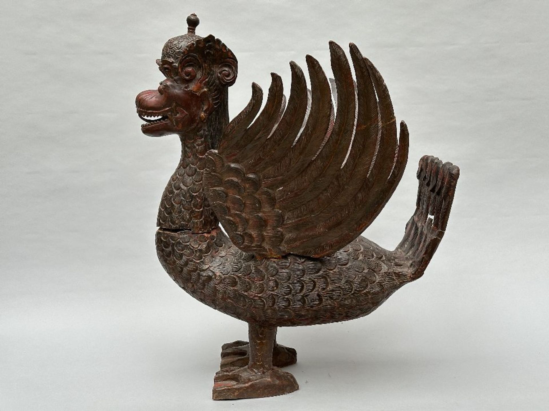 A large wooden sculpture 'Garuda', Indonesia (*)