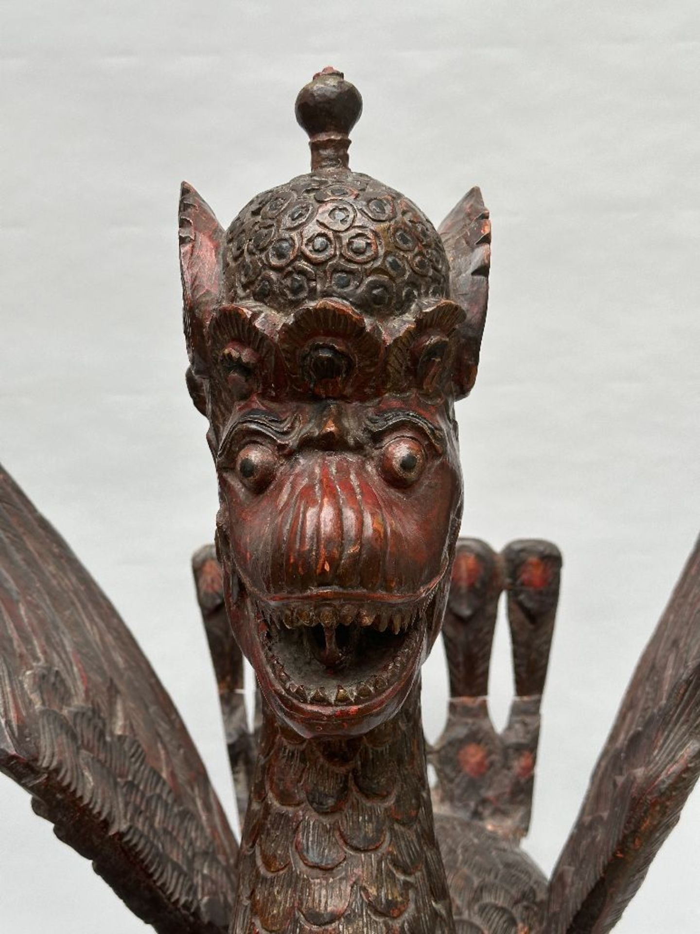 A large wooden sculpture 'Garuda', Indonesia (*) - Image 3 of 8