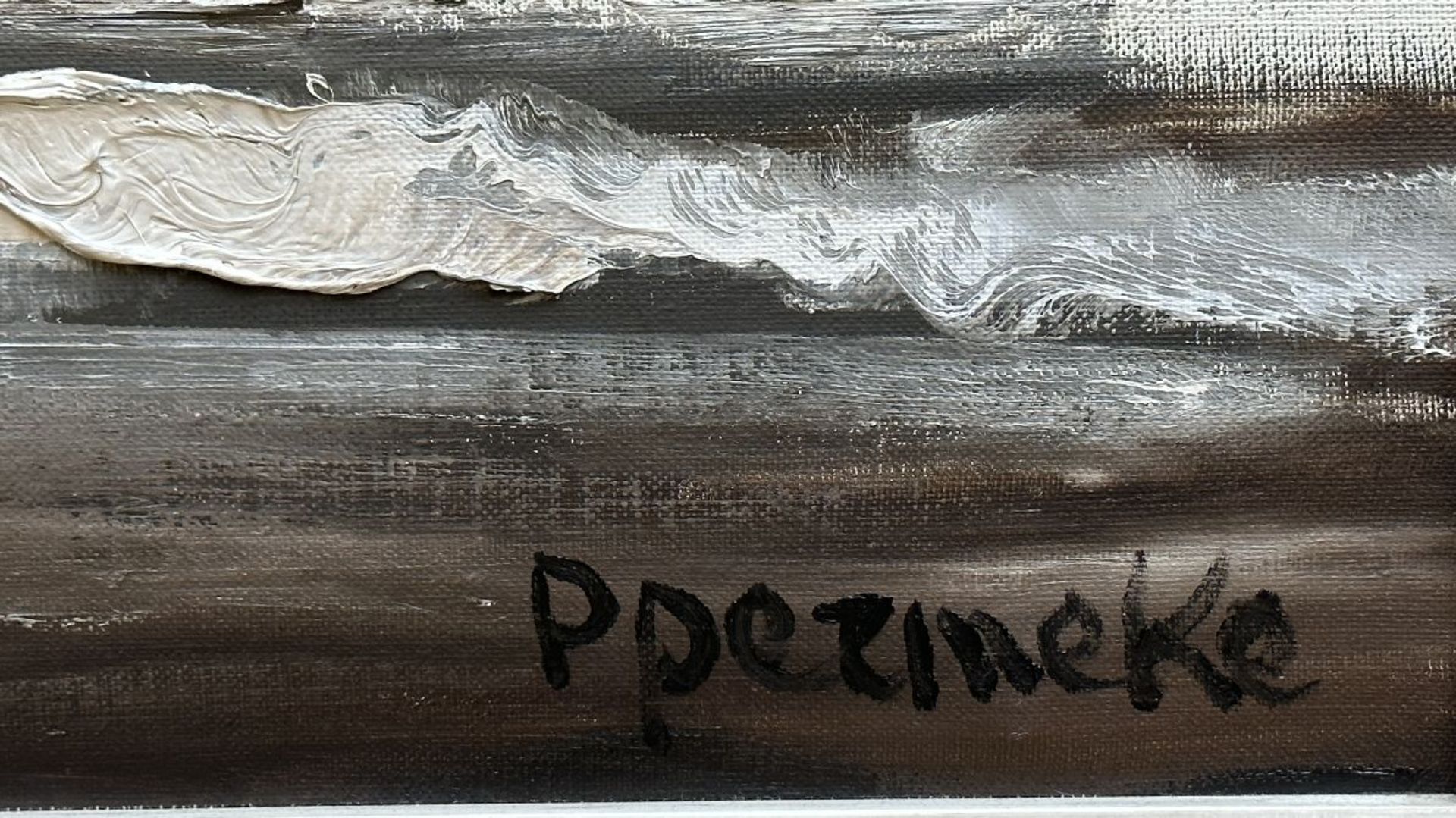 Paul Permeke: painting (o/c) 'seascape' - Image 3 of 4