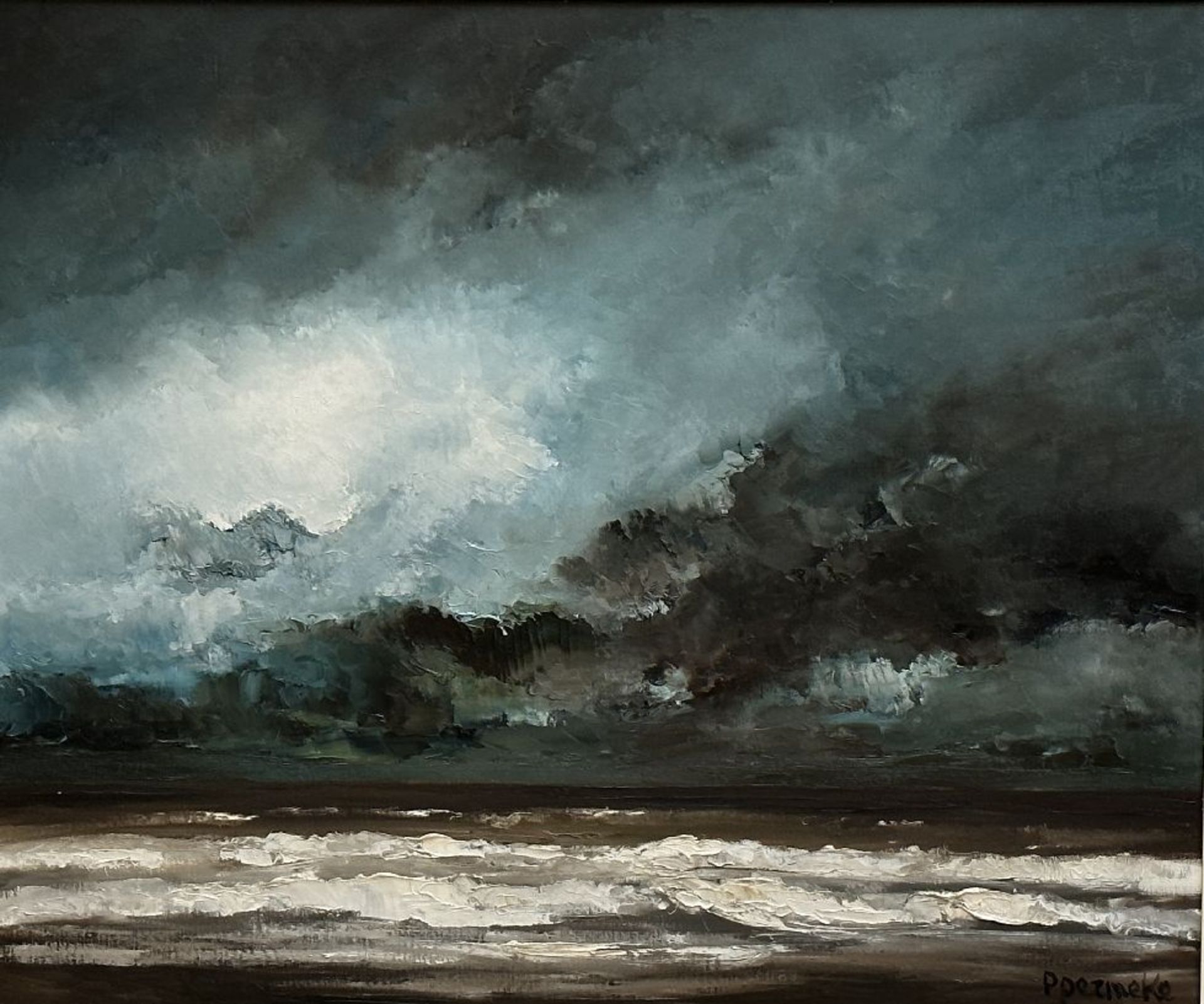 Paul Permeke: painting (o/c) 'seascape'