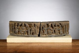 Carved relief in schist 'Buddha', Gandhara