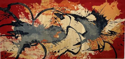 Amri Yahya: batik painting 'abstract composition'