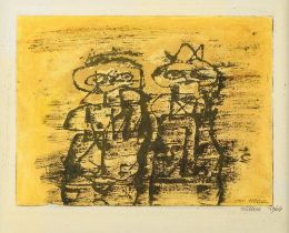 Willem Van Hecke 1964: mixed media '2 figures'