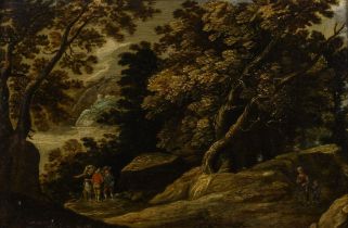 Anonymous (17th century): painting (o/p) 'travellers'